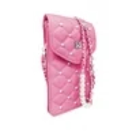 Badgley Mischka Pearls Strap Phone Case Purple NWT - Picture 7 of 9